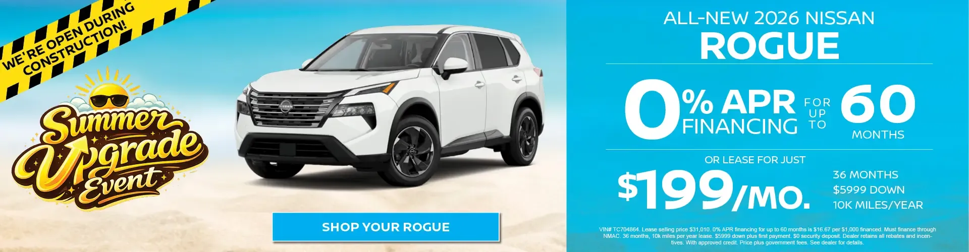 New 2026 Nissan Rogue Special